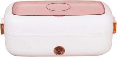 Verwarmde Lunchbox - Elektrische Voedselwarmer - Warme Maaltijden Onderweg - Snel Opwarmen - 800 ml - Wit