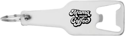 Akyol - mama needs coffee flesopener - Mama - cadeau mama - leuk cadeau voor je mama om te geven - verjaardag mama - 105 x 25mm