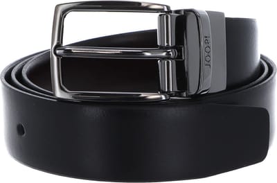 JOOP! Leren Riem Coll. Belt Reversible 3,0 CM W80 Black-D`Brown Zwart Donkerbruin