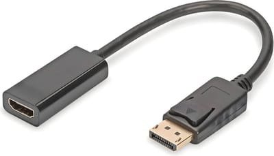 DisplayPort naar HDMI Kabel - Ondersteund 1080P - Male DisplayPort en Male HDMI Plug - 30 cm - 4K@1080P - Full HD