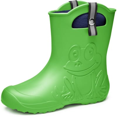 Ladeheid Dames Regenlaarzen - Superlichte EVA met Voering – Groen – 36/37 - LA-CA-FrogWom265