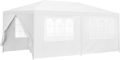Partytent 6x3m met Zijdelen - Waterdicht Tuinpaviljoen voor Feesten en Kamperen