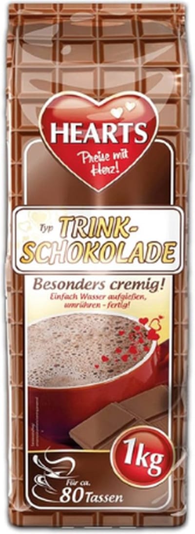 Hearts - Trinkschokolade - 10 x 1 kg