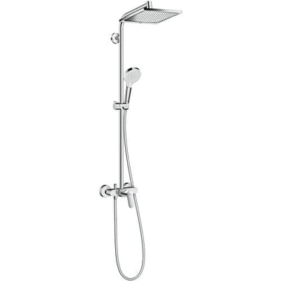 Hansgrohe Crometta e 240 - 1jet - showerpipe - met douchekraan - hoogglans chroom