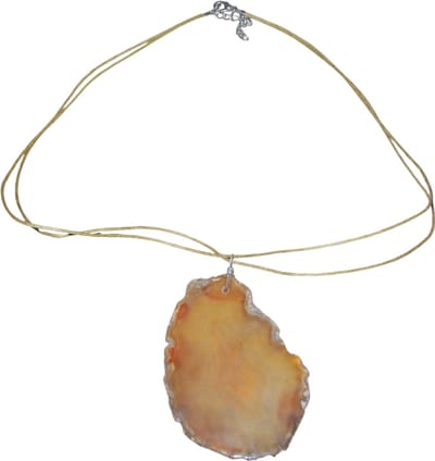 Ketting met steen geel