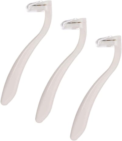 Dames Scheermesjes - Ontharingsapparaat - Gladde Huid - Ergonomisch Ontwerp - 8.7x3x2 cm - Wit