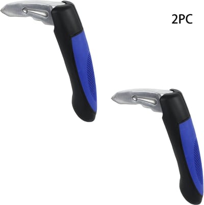2 - Stuks Autoveiligheidshamer - veiligheidshamer - veiligheidshamer auto - veiligheidshamer auto gordelsnijder - Noodhamer - Deurgreephulp - Autodeurarmsteun - Noodhamer - Geïntegreerde ruitenbreker - Blauw