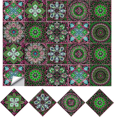 Set van 20 Retro Mozaïek Tegelstickers voor Meubels, Eenvoudig te Reinigen en DIY Decoratie