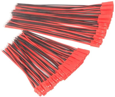 Cosensi - Dailygoods - Dailygoody Plug Connector - 2 Pin - Duurzaam en veelzijdig - 100 mm en 150 mm - Geschikt voor LED Lamp Strip en RC Speelgoed - 30 Paren