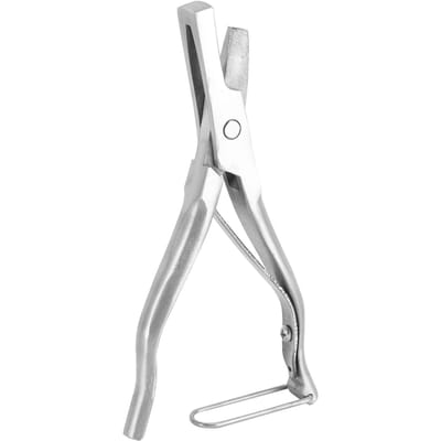 Cocheur d'oreille de porc antirouille facile à utiliser en acier inoxydable outil de marquage pour bétail pour ferme white