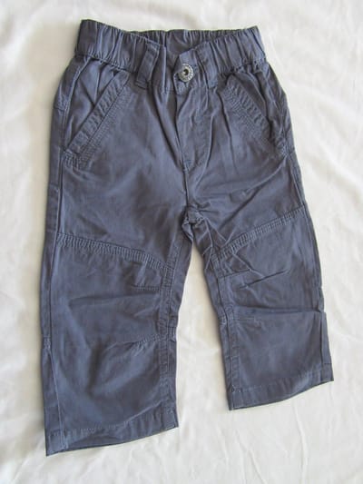 dirkje , zomer lange broek , jongen, grijst , katoen , 18 maand 86