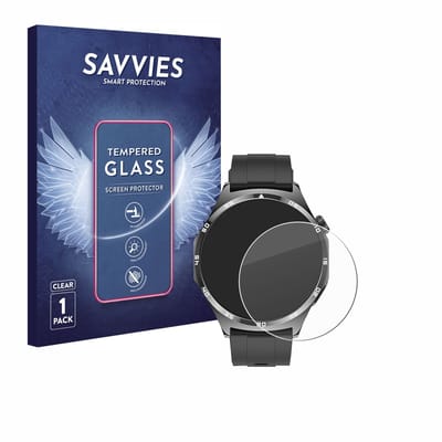 Savvies - Glas Screenprotector voor Marsyu MT300 1.43" - Gehard Beschermglas 9H