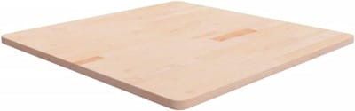 Vierkant Tafelblad - Eikenhout Plaat - Meubelbouw Bureau - Onbehandeld Natuurlijk Hout - 90x90x25 cm - Naturel