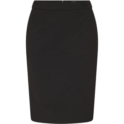 Boss Vilea jersey casual kokerrok voor dames (Zwart)