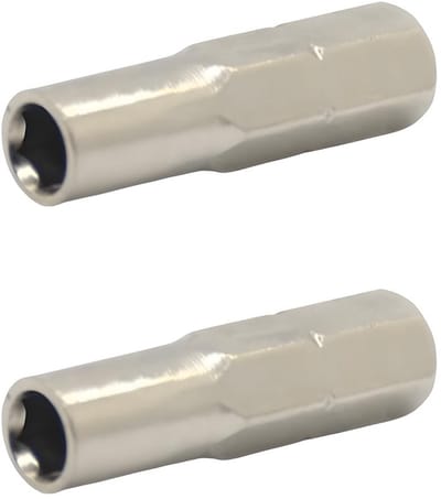 NTHProducts - 6.35mm naar 4mm Adapter - Hex Schroevendraaier - Compact en Lichtgewicht - 2 Stuks - Hoogwaardige Kwaliteit - Ideaal voor Gereedschap