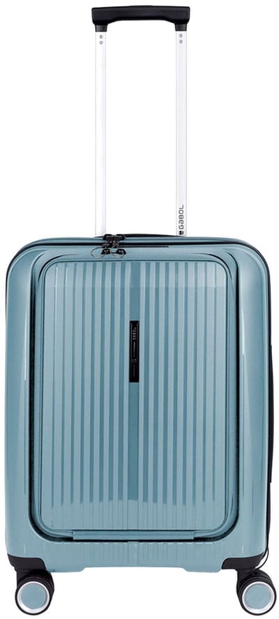 Gabol Brooklyn Handbagage Spinner 55 cm - 42 liter - met 15.6 laptopvak - 55x40x22 cm - lichtblauw