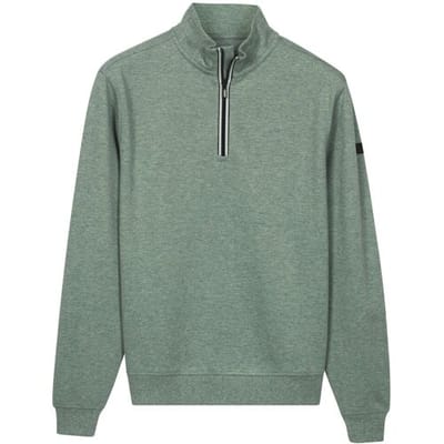Baileys Trui Sweatshirt Half Zip Subtle Faux-Uni Thyme Green / male