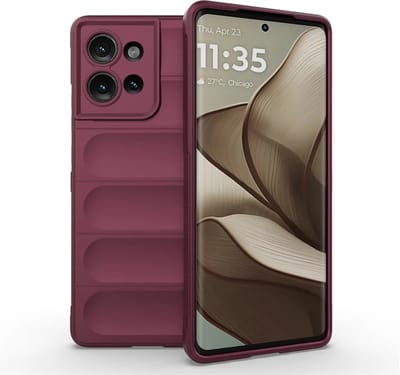 MobyDefend Hoesje - Geschikt voor Motorola Edge 50 - TPU Gripcase - Paars