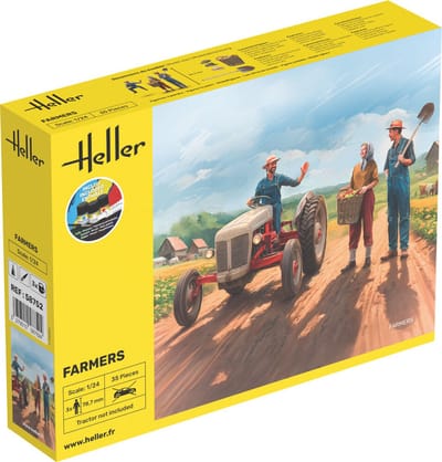Heller Modelbouwpakket Diorama - 58752 Boeren voor Diorama - 3 Figuren - Starter Kit Plastic - 1:24 - Modelbouw