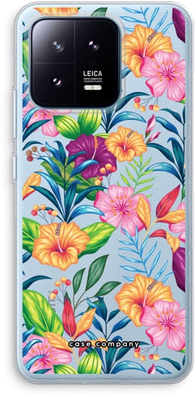 Case Company® - Hoesje geschikt voor Xiaomi 13 Pro hoesje - Tropisch 2 - Soft Cover Telefoonhoesje - Bescherming aan alle Kanten en Schermrand
