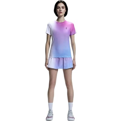 On Court Fashi Ronde Hals Tennis Korte Mouwen Normaal T-shirt Dames Tops Wit Roze 1WE11082626 M gray