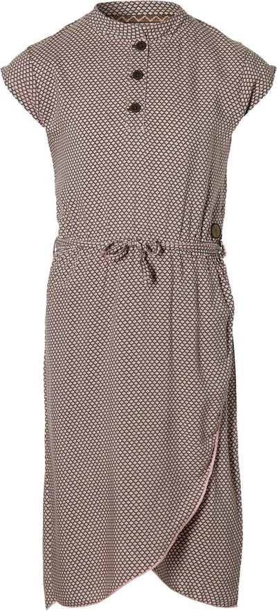 Levv jurk Madelin olijfgroen/roze retroprint - maat 116