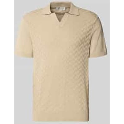 regular fit poloshirt met structuurpatroon model 'DYRVIK'