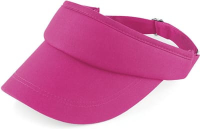 Sols Zonneklep - fuchsia roze - volwassenen - sportieve zonneklep - katoen - verstelbaar - dames/heren