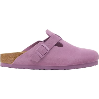 Birkenstock Boston Suede Leather Dames Paars