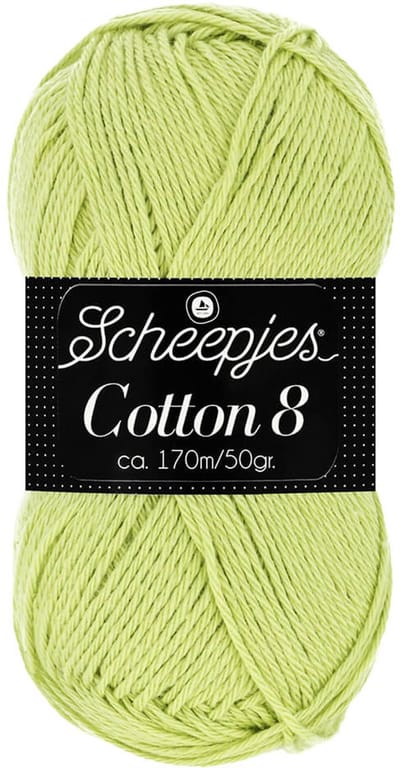 Scheepjes Cotton 8 50g - 642 Geel