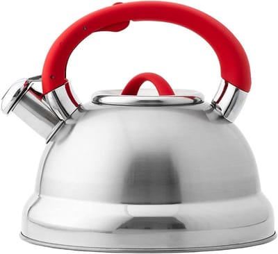 Waterkoker Fluitketel - Theepot Roestvrijstaal - Water Koken - Automatisch Fluitapparaat - 3L Inhoud - Zilver
