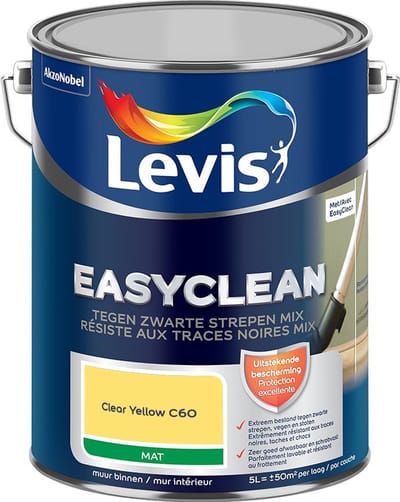 Levis - Easyclean Tegen Zwarte Strepen Mix - Clear Yellow C60 - Mengverf - 5 L