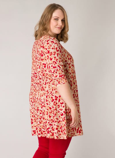 YESTA Ankaria Essential Tops - Light Camel/Multi Co - maat X-0(44)