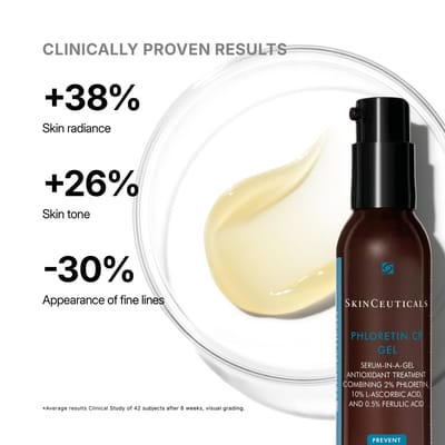 SkinCeuticals Phloretin C F Antioxidant Vitamine C Gel voor de Gecombineerde/Vette huid 30 ml