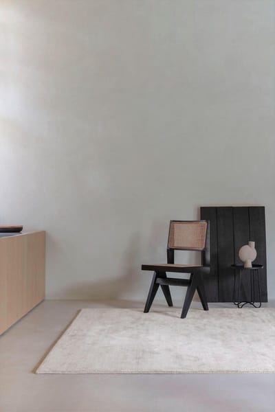 LIGNE PURE Glow – vloerkleed – tapijt – handgeweven – bamboo - modern – zacht – Zilver - 200x300