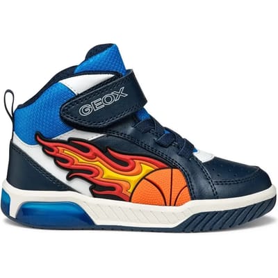 GEOX INEK JONGENS Sneakers - MARINEBLAUW/LICHTBLAUW - Maat 27