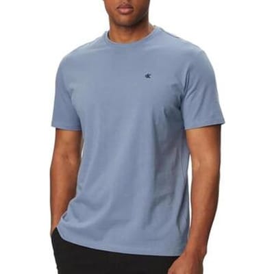 Calvin Klein Ss Classic Monogram Tee Dusty Sailor Blue Taglia: S | Magliette basic Outlet | Uomo | Blu