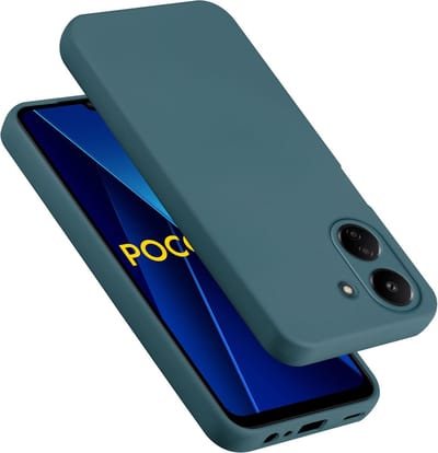 Cadorabo Hoesje geschikt voor Xiaomi Poco C65 in LIQUID GROEN - Beschermhoes gemaakt van flexibel TPU silicone Case Cover