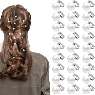 30 Stuks Haarspelden met Parels voor Vrouwen en Meisjes - Schattige Haaraccessoires voor Bruidskapsels en Feestelijke Gelegenheden