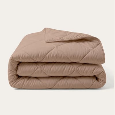 HappyBed Dekbed zonder overtrek 140x200 - 100% Katoen - Wasbaar Zomerdekbed - Bedrukt dekbed zonder hoes - Hoesloos Dekbed - Eenpersoonsdekbed - Dune
