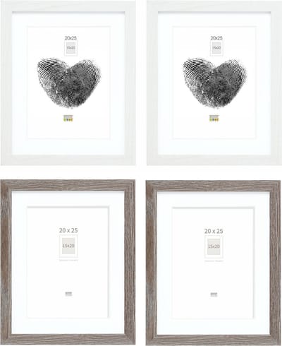Deknudt Frames fotowand S66KMP 13 - 4 fotokaders - foto 15x20/20x25 cm