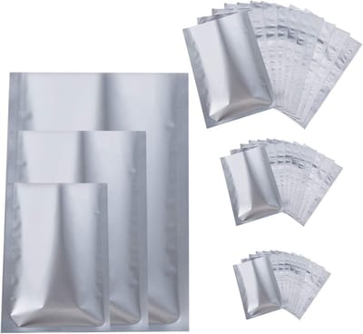 30 Stuks Mylar Zakjes in 3 Maten voor Voedselopslag, Koffie en Thee - Aluminium Folie Zakjes (12 x 18cm, 16 x 24cm, 20 x 30cm)