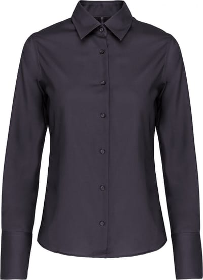 Kariban Dames non-iron blouse lange mouwen K538 - Zinc - 3XL