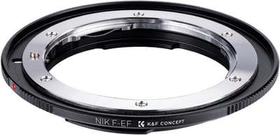 K&F Concept Nikon F - Canon EOS EF high precision adapter - Nikon F-mount lens op Canon EOS EF camera