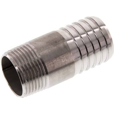 32 mm & R1'' RVS 1.4571 Slangpilaar Buitendraad 70mm