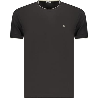 Coveri Beweegbare Zwarte Katoenen T-Shirt voor Mannen