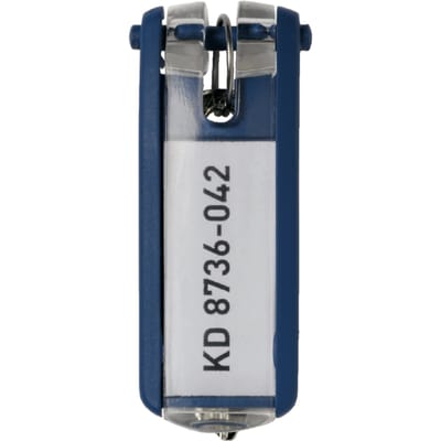Sleutellabel Durable 1957 met ring blauw