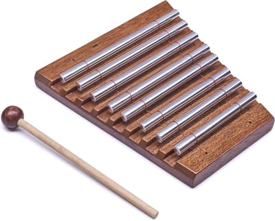 Xylofoon Kinderen - Muziekinstrument Slagwerk - Muziek Leren - 8 Heldere Klankstaven - 20x18x4 cm - Kleurrijk