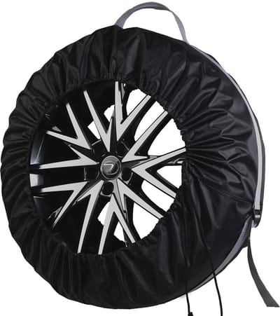 FEROCITY Bandenhoes - Verstelbaar 14"-22" - Waterafstotende Bandentas voor Opslag & Vervoer - Zwart - 1 Stuk