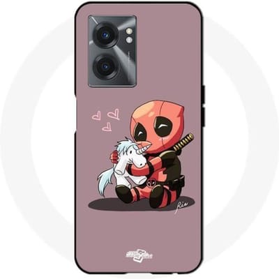 Realme V23 Baby Deadpool-hoesje met eenhoorn
